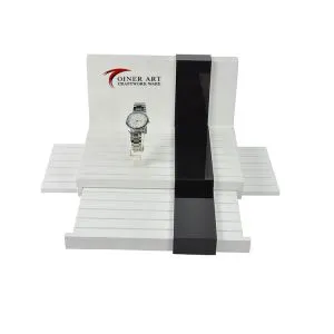 לבן ושחור תצוגת שעון Lacquering